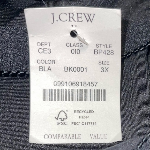 J.CREW ONE PIECE BLACK SWIMSUIT HALTER NECK WOMEN TUMMY CONTROL PLUS SIZE 3X - Picture 6 of 9